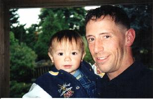 Dad and His Boy in the New House