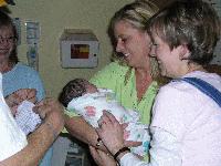 His Aunts say 'Look at all that hair!'