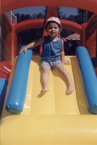 In the Bouncehouse for My 3rd Birthday